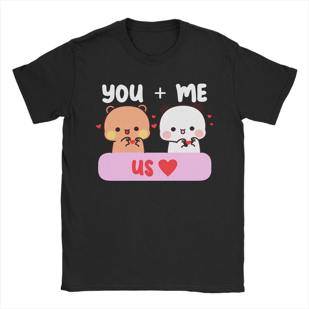 Dudu Bubu Love You And Me Makes US Cotton TShirt For Mens Summer O Neck Hippie Tee Shirt Plus Size Wholesale Tops