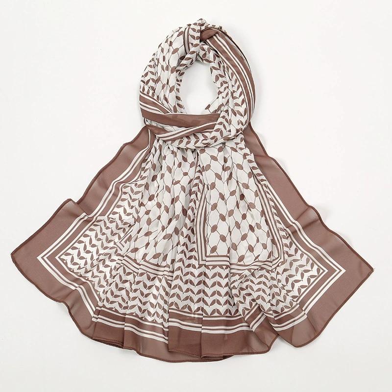 Printed Chiffon Headscarf Arabian Scarf Middle East Dubai Turkey Palestinian Hijab Scarves