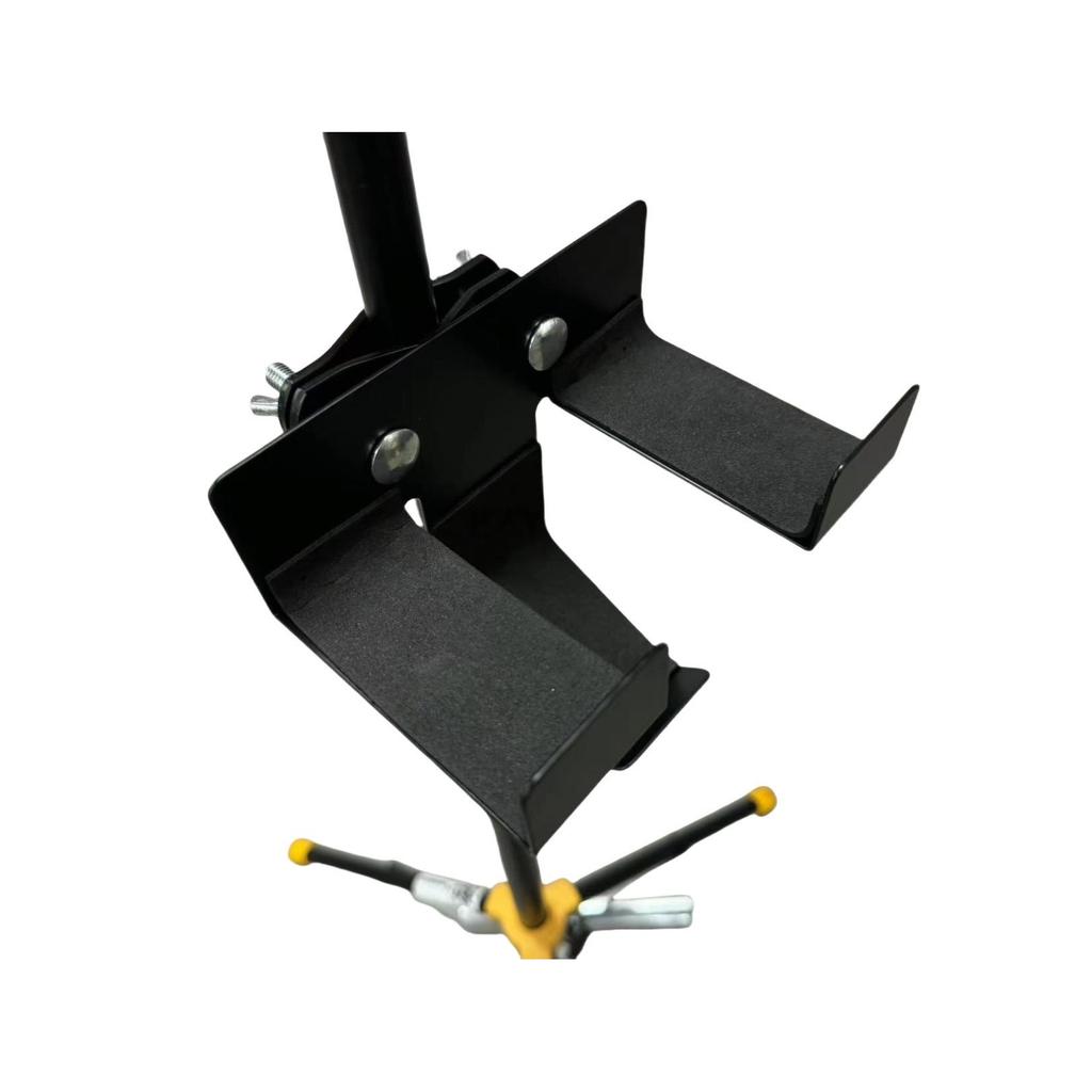 Compact Multifunctional Percussion Stand with Handheld Bell and Sand Bucket Holder