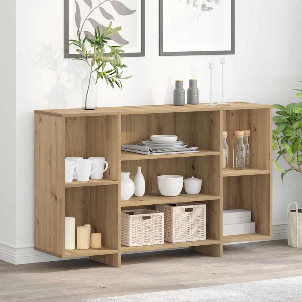 vidaXL Sideboard Artisan-Eiche 120 x 30 x 75 cm Holzwerkstoff braun