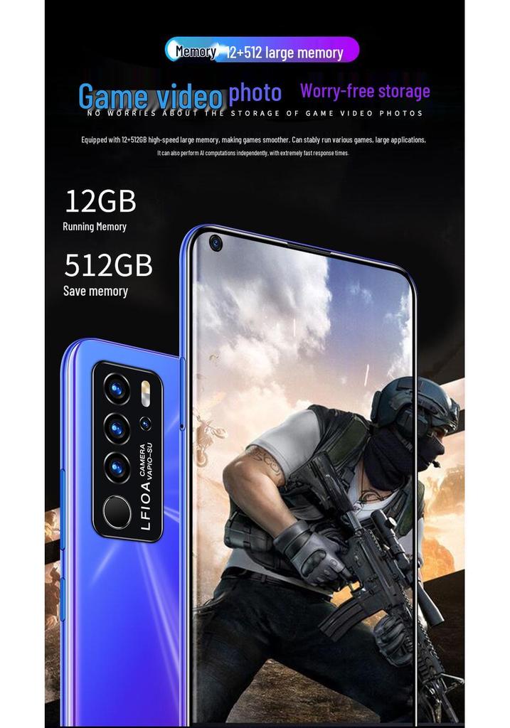 Genuine P40 5G Android Smartphone, 6.8" for Students & Seniors
