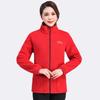 Giacca da donna imbottita mezza lunghezza taglie forti primavera e autunno ampia casual calda con cappuccio zip paragrafo collo alto senza collo top