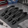 4Pcs Car Door Handle Set with Black Exterior Pieces Referencing 82651-1F010, 82661-1F010, 83651-1F010 and 83661-1F010 for Position Matching