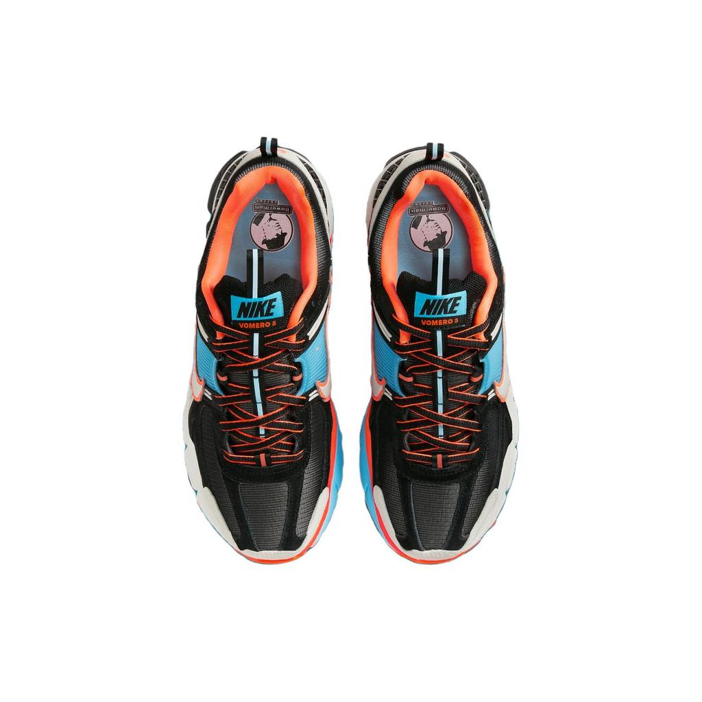 Nike  Air Zoom Vomero 5 Blue Gaze Total Orange Women Sneakers Black Light-Bone FZ3963-010