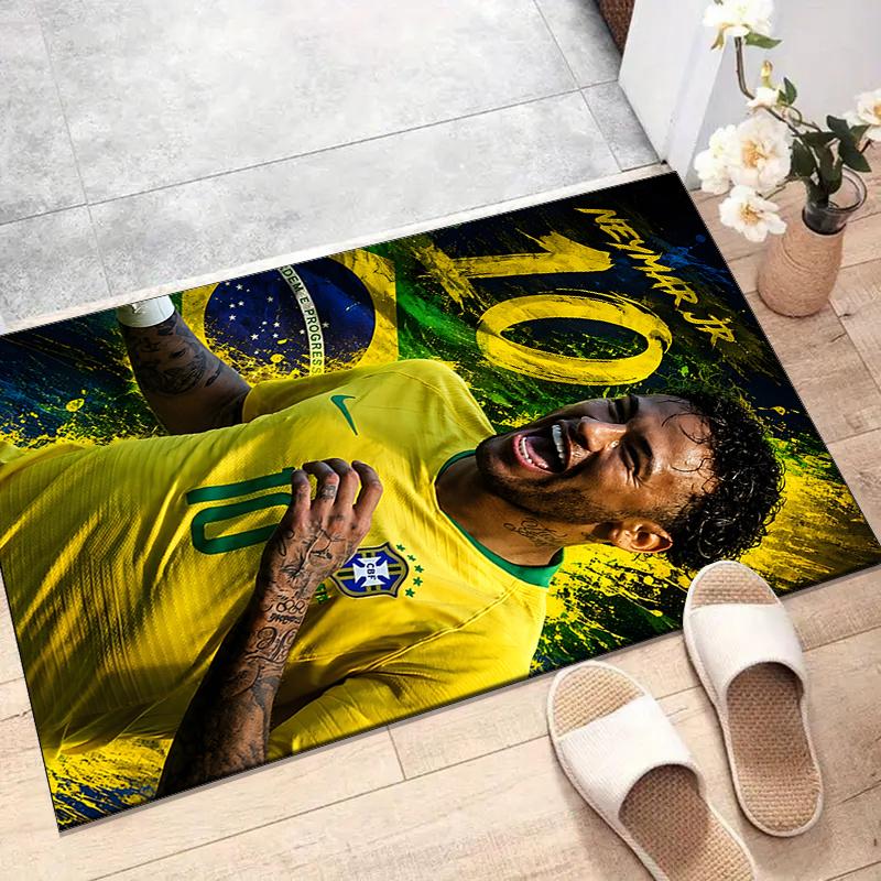 1pc Neymar12 Design Printed Area Rug Carpet for Bedroom Living Room Home Decor Rugs Mat Non Slip Mat Rug for Bedside
