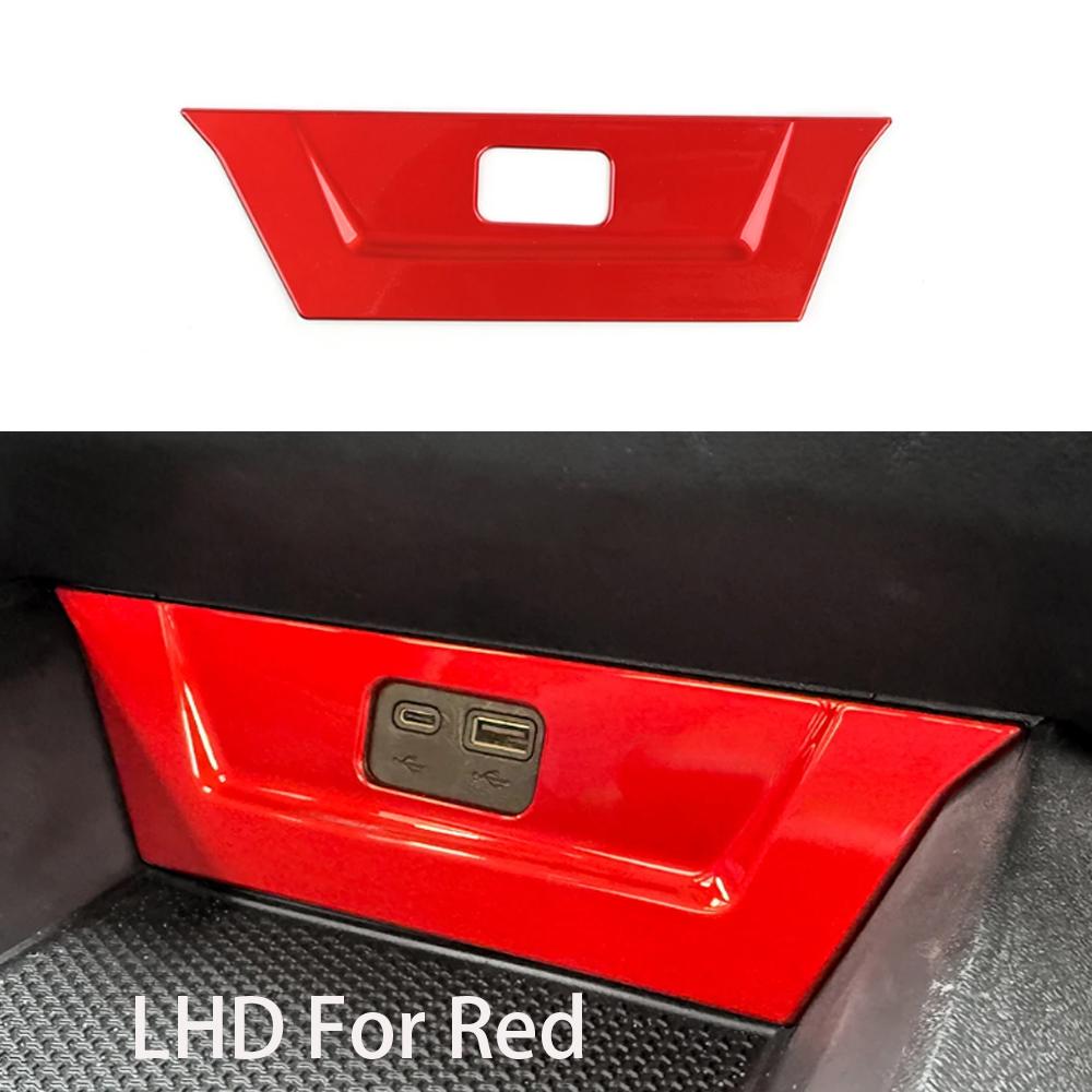 

For New Chevrolet Equinox 2026 2026 Carbon Fiber Pattern Car USB Port Frame Cover Trim Automotive Interior Accessories LHD