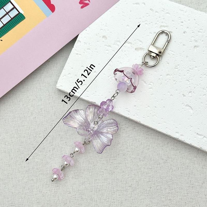 

Милые Сладкие Фиолетовые Бабочки Колокольчики Ветер Брелок Подвеска Цепочка для Телефона Ремешок Шнурок Девочковые Украшения для Сумки Аксессуары Подарки