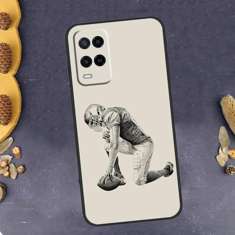 American Football Phone Case For Oppo A40 A60 A80 A78 A98 A18 A38 A58 A74 A94 A54 A16 A76 A96 A15 A17 A77 A57S