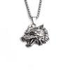 Dragon Bone Chain: Stainless Steel Viking Axe & Celtic Wolf Pendant Necklace 2024