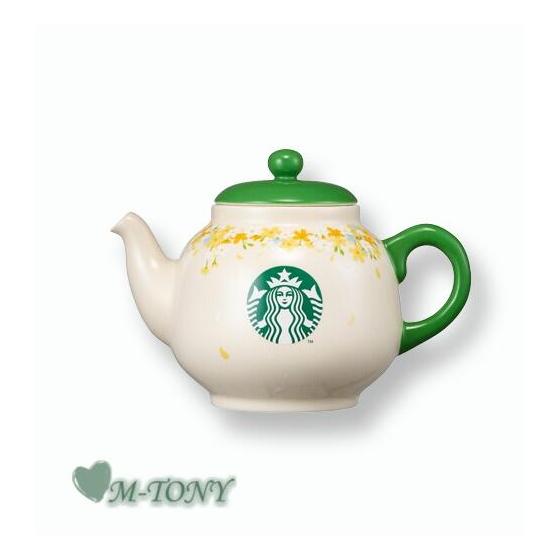 Starbucks Starbucks Ceramic Green Tea Pot Spring ceramic green tea pot621ml Overseas Limited Item/Not Released in Japan/Starbucks/Tumbler/Starbucks