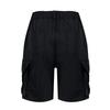 Bermuda Shorts For Women Cargo Shorts Knee Length 6 Pockets Elastic Waist Long Shorts For Summer Casual