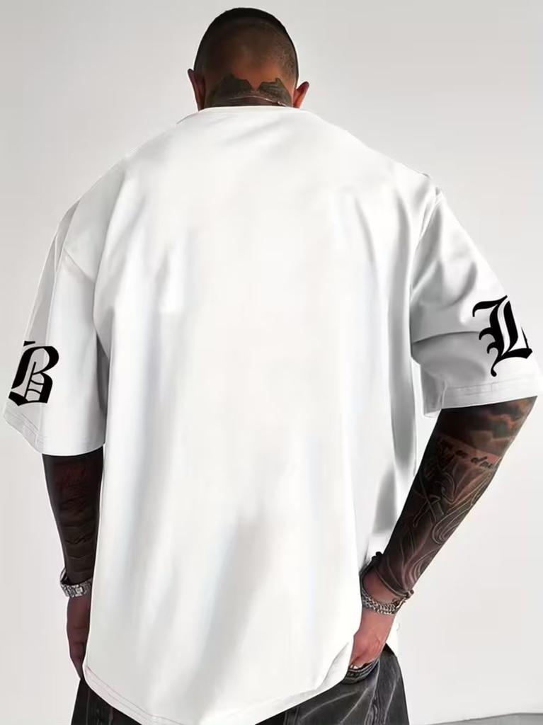 Summer Street Style New Trend High-Quality 100% Pure Cotton Men's T-Shirt