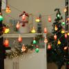 Christmas LED Light String Santa Claus Snowman Xmas Tree Hanging Ornaments Navidad Decoration For Home New Year Gift