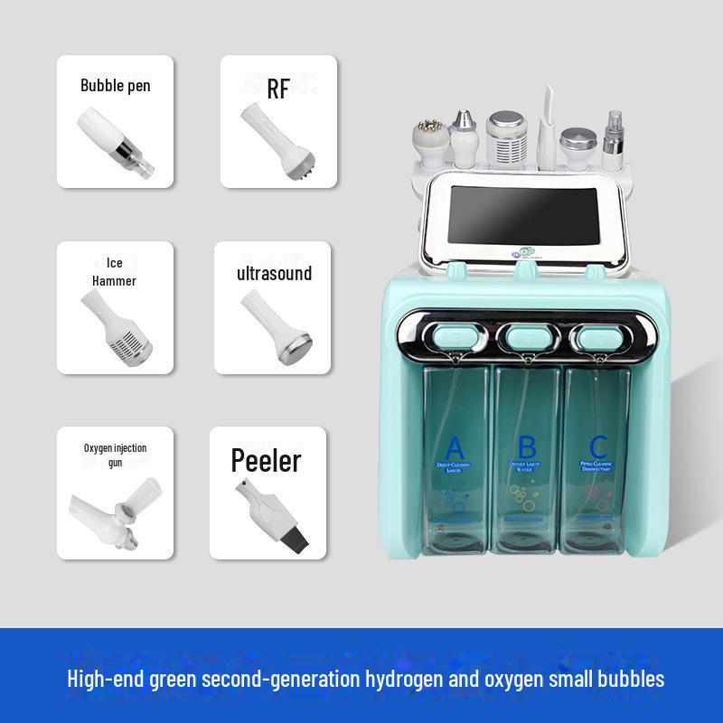 

Профессиональный аппарат для инъекций кислорода для удаления черных точек и ухода за кожей Six-in-one hydrogen and oxygen small bubbles