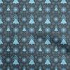 Cotton Cambric Dark Teal Blue Fabric African Tribal Quilting Supplies Print Sewing Fabric By The Yard 42 Inch