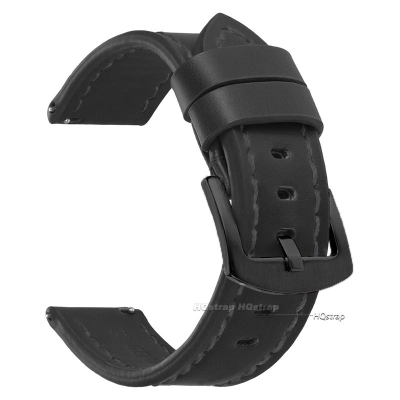 Leather Watch Band for Seiko Quick Release Sport Vintage Strap 18mm 20mm 22mm 24mm Watchband Army Sport Bracelet for Smartwatch