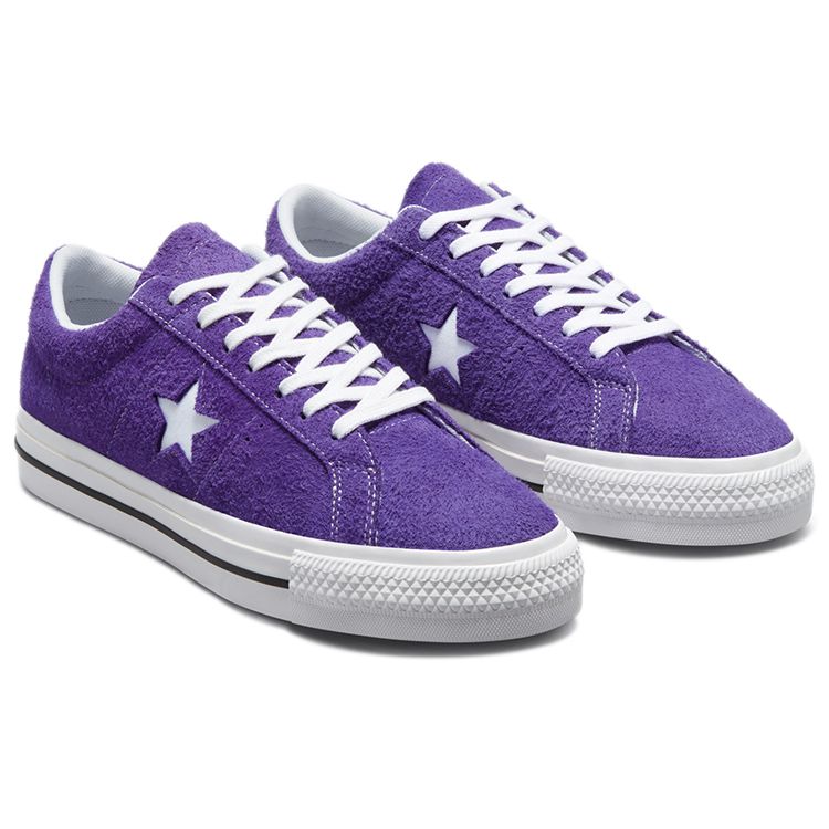 Converse One Star Low Court Purple Unisex Sneakers Black White 171586C
