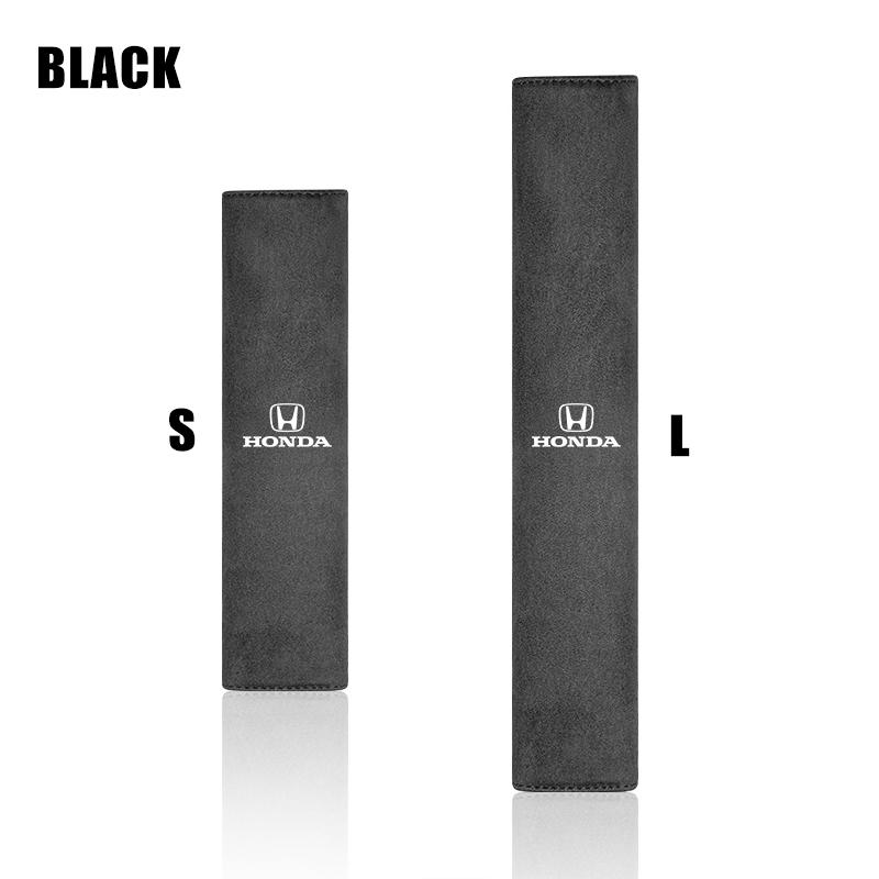 1Pcs Suede Car Safety Belt Shoulder Cover Seatbelt Pad For Honda N-BOX N-ONE Fit Jazz Civic City Accord Vezel HRV CRV Freed Aho256
