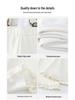 Women's High Waist Velvet Cashmere Flare Pants - Winter 2025, Slimming Ruffle Hem, Casual Floor-Length Style