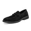 High-Quality Men's Solid Color Suede Casual Shoe Classic Low -Heeled Formal Office Shoe Breathable And Anti - Slip Walking Shoes