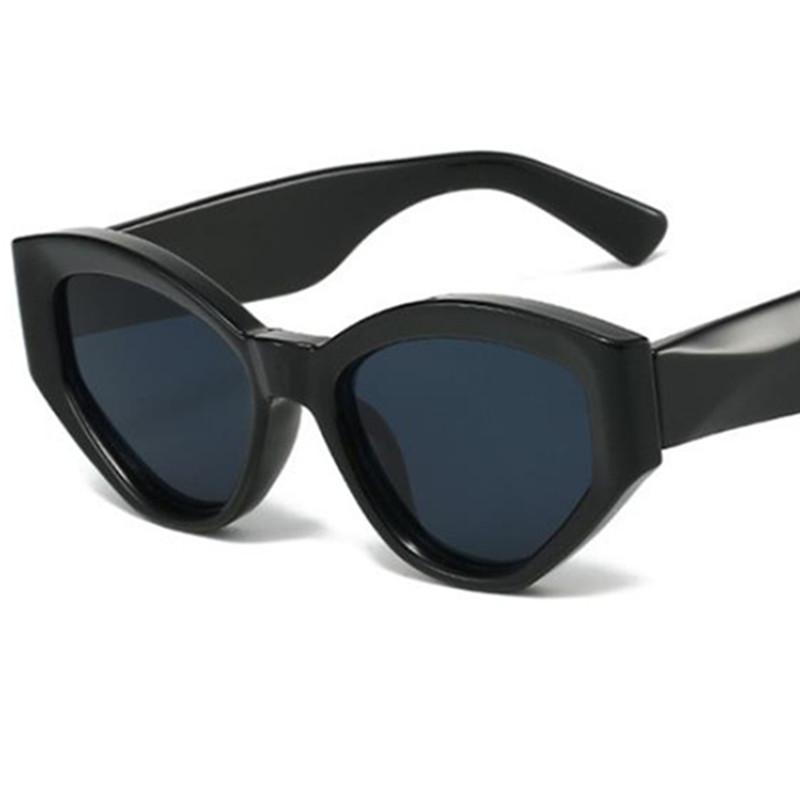 HOT Women Sun Glasses Jelly Color Anti-UV Spectacles Oversize Frame Eyeglasses Simplity Cat Eye Google Retro Sunglasses