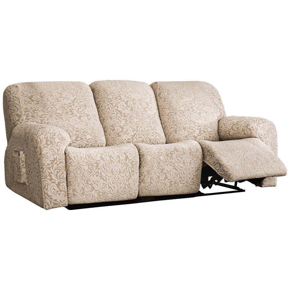 Elastic Jacquard Chesterfield Recliner Sofa Cover