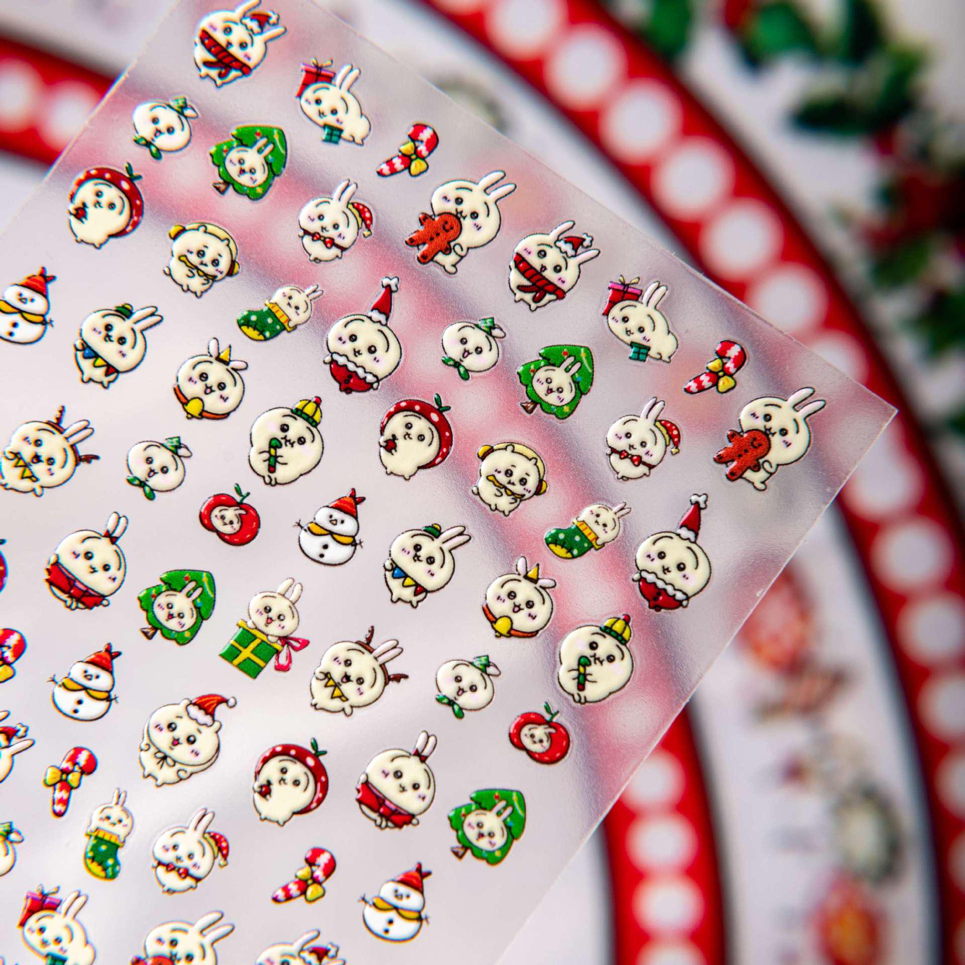 Cyansea Милые японские наклейки Chiikawa Hachiware для ногтей и телефона CG-029