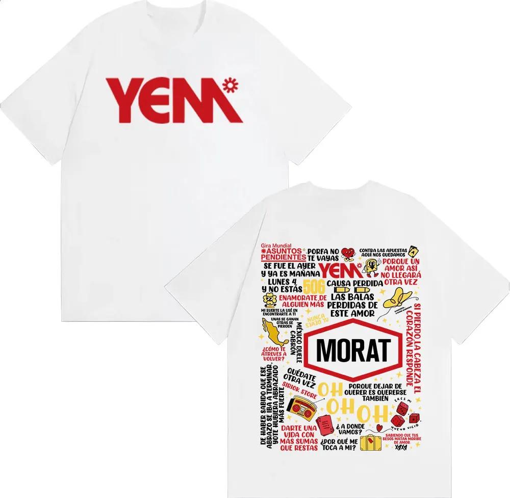 

Band Morat Asuntos Pendientes Yem Printed T Shirt Unisex Women Harajuku Hip Hop Vintage Tshirts Cotton Casual Short Sleeve Tshirt S