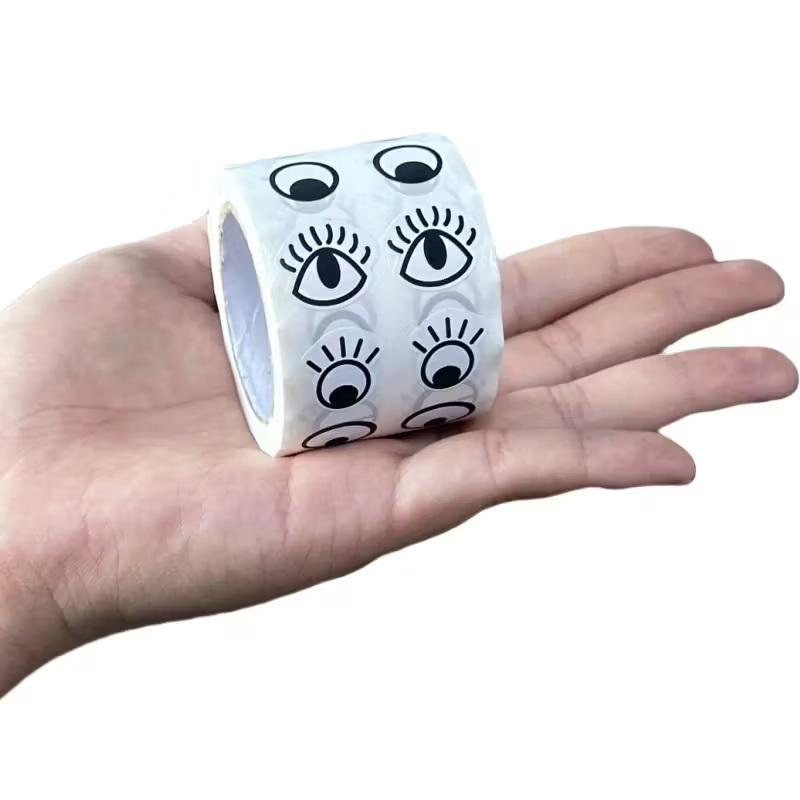 1000 Pezzi/Rotolo Adesivi Occhi Autoadesivi Mini Adesivo a Forma di Occhio Per Artigianato Fai-da-te, Decorazioni per Feste Decorazioni per la Casa Materiale Scolastico