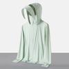 Raw yarn sunscreen clothing women's removable brim men's ice silk UPF + UV protection outdoor fishing sunscreen clothing