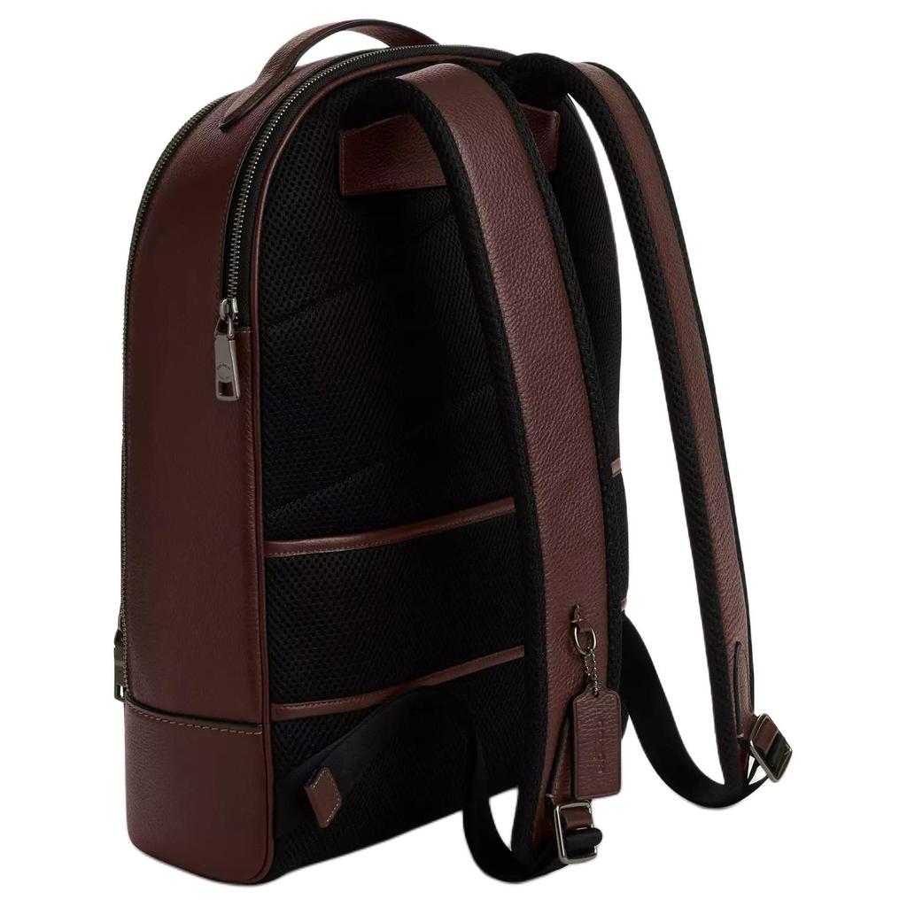 Coach Ethan 30 Classic Brand Embossed Smooth Calfskin Backpack Large Men backpack Maple CDC67-QBMPL