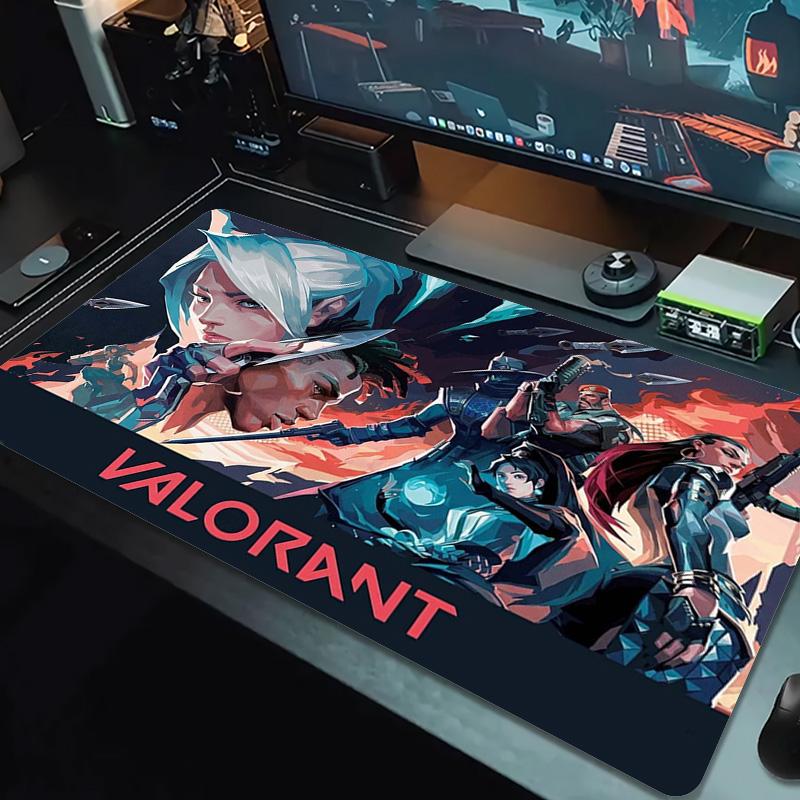 VALORANT Color Mouse Pad Large Gaming Table Cushion Non-slip Laptop Tablet Big Mousepad XXL Mat Mini PC Playmat With Lock edge