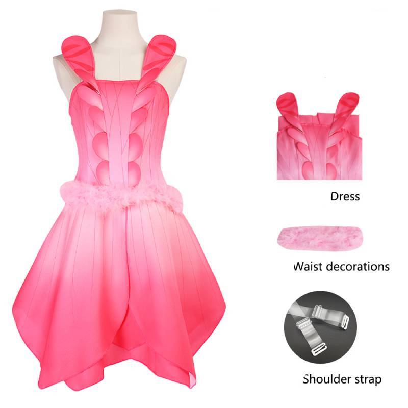 Fairy Costume For Kids Adults Flower Elf Cosplay Dress For Halloween And Parties