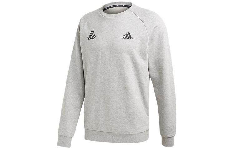 Adidas Sweatshirts Men s Light Gray Crew Neck Moderate Regular FU3662 S