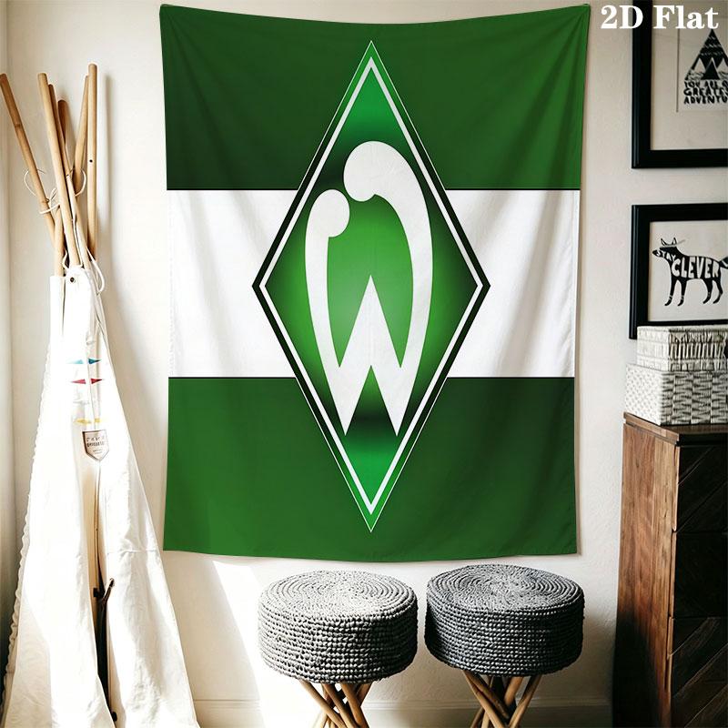 Werder logo Wall Hanging Printed Fabric Blanket Decorative Tapestries for Bedroom Living Room Home Decor