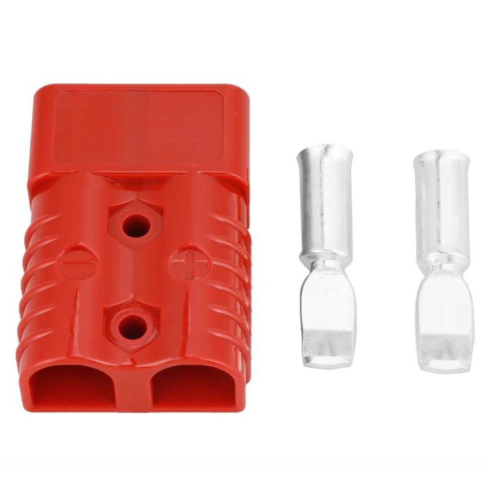 2 Stück 175A Batterieverbinder Rot Mit Zubehör Batterie-Schnellverbindungsstecker 2-poliges Gehäuse 600V Schnellverbindungs-Trennstecker