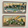 Japanese Scenery Hokkaido ShiretokoTateyama Kurobe Alpine Route Tourist Map Refrigerator Magnet World Heritage Design Set 2 Souvenir