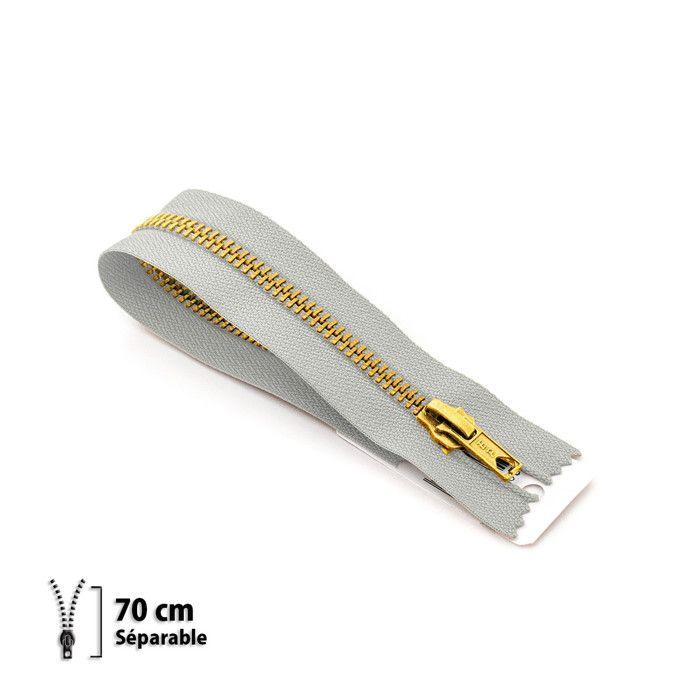 Zipper - ECLAIR - Z19 - Separable Brass - 6mm - 70 Cm