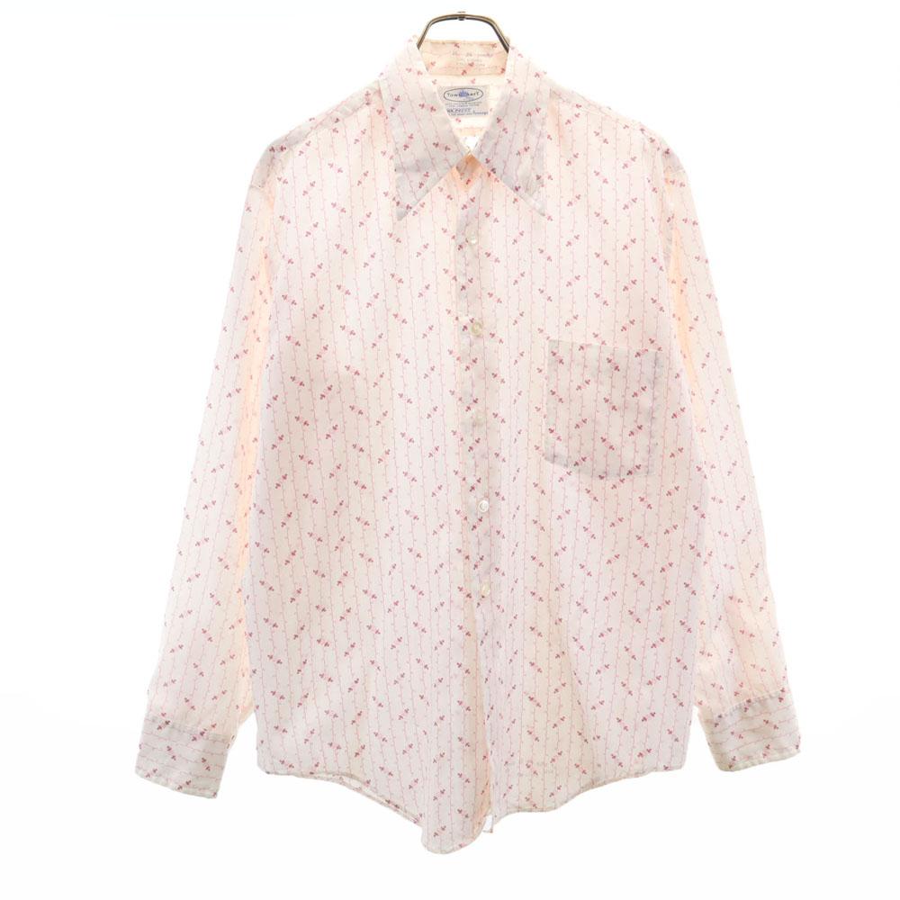 

TOWNCRAFT 70-е винтажная рубашка с ручками комбинезона, длинный рукав, Pennys Tankura, мужская, б/у