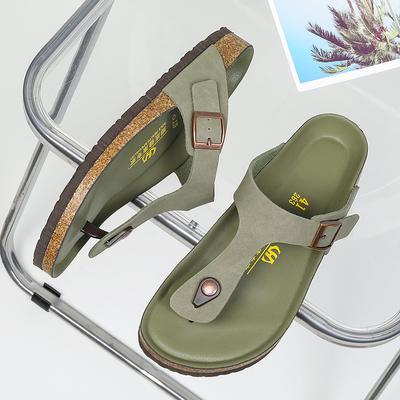 Fashion 2024 New Italian Leather Flip-flops for Men Cool Beach Summer Shoes Hotel Slippers Man Big Size 46 Light Flats Luxe Men's Shoes