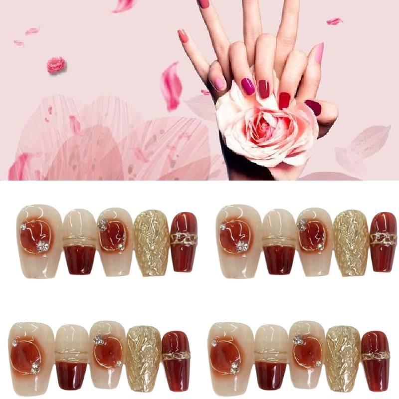 Wear Handmade Nail Fashion Casual Simple Exquisite Classic Nail Style Patch