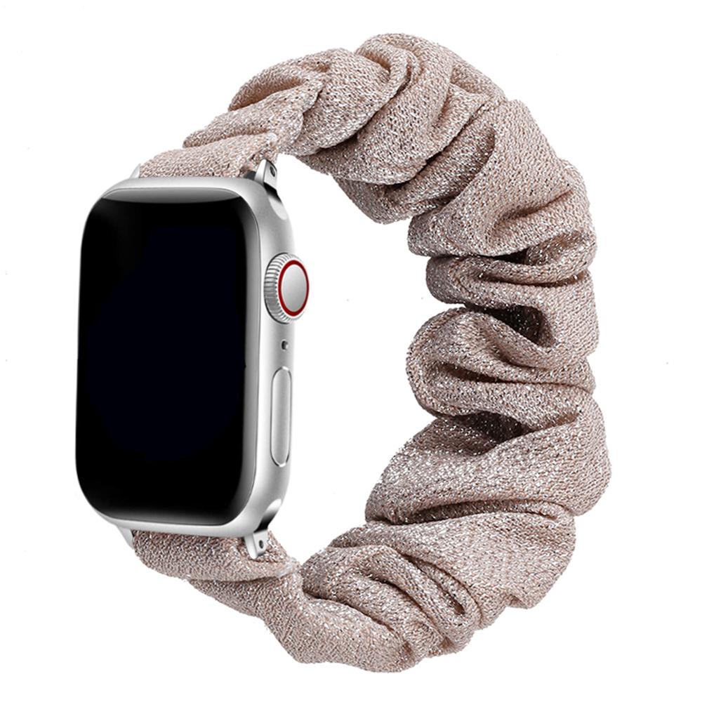 Scrunchie-Armband für Apple Watch Armband 44mm 40mm 41mm 45mm 38 42mm 49mm Elastisches Nylon-Armband iWatch Serie 3 6 se 7 8 9 ultra 2