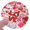 57Pcs Couple Love Graffiti Stickers Suitcase Water Cup Stationery Mobile Phone Scooter Laptop Refrigerator Decoration Diy Decals