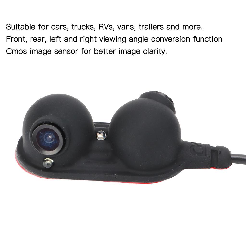 Car Side View Camera HD Night Vision Blind Spot Camera Shockproof Safe Parking Wide Angle for Truck RV Van Trailer