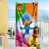 Pocoyo Customized Name Beach Towel Super Soft & Absorbent Perfect for Traveling Yoga Camping and Swimming