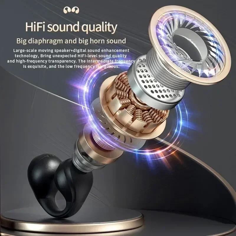 Xiaomi TWS Bluetooth Wireless Headphones Clip Ear Music Noise Canceling Headset HD Call Sports Gaming Earphones for All Smartphones