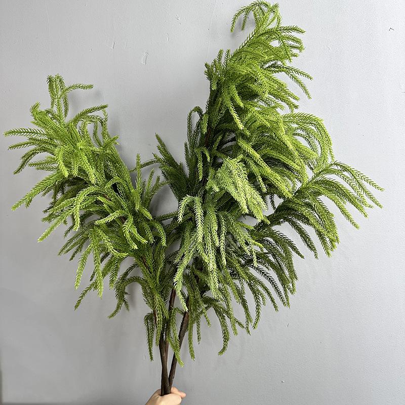 Artificial Soft Rubber Christmas Pine Needle Branch for Home Decoration