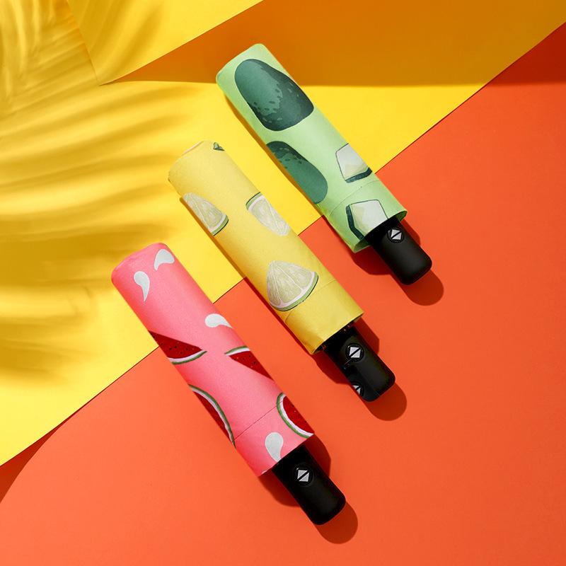 Fruit Theme Automatic Umbrella: Creative Sun & Rain Protection, Custom Logo Printing