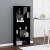 Bibliothèque VidaXL Noir 67x24x161 cm - Style Scandinave Moderne - Aspect bois