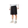 Li Ning Sports Lifestyle Series Solid Color Mid Waist Breathable Versatile Straight Leg Cargo Shorts Men Shorts Black AKSV409-4